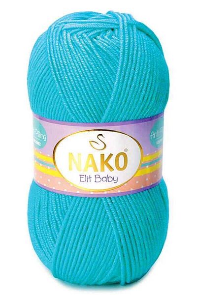 NAKO Elit Baby 5 τεμαχίων πλεκτό νήμα τιρκουάζ 3323