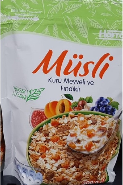 Harras MÜSLİ KURU MEYVELİ VE FINDIKLI 300 GR HARRAS