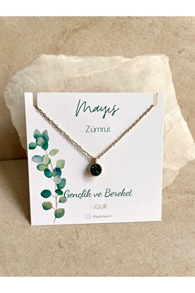 Nour Co قلادة بحروف شهر ميلاد مايو