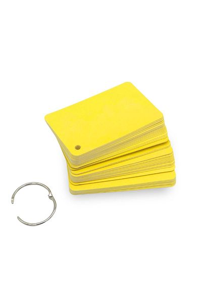 Copyder Yellow Note Label Note Cards with 50 Sheets Box