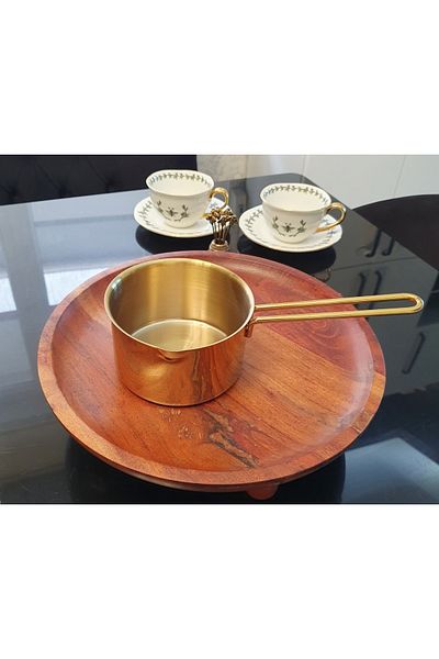 LOVYCO Gold Stainless Steel Caterola Milk Bowl and Sauce Bowl 14 Cm