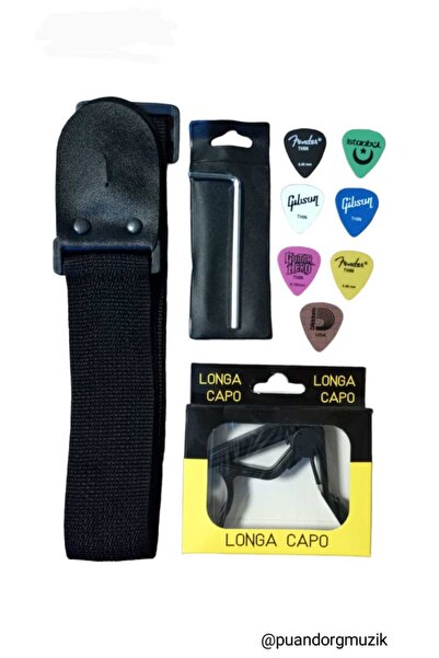 ALMEDA Akustik Gitar : Gitar Askısı Gitar Kaposu Alyan Ahahtarı Pena Seti Kılıf Hediyeli