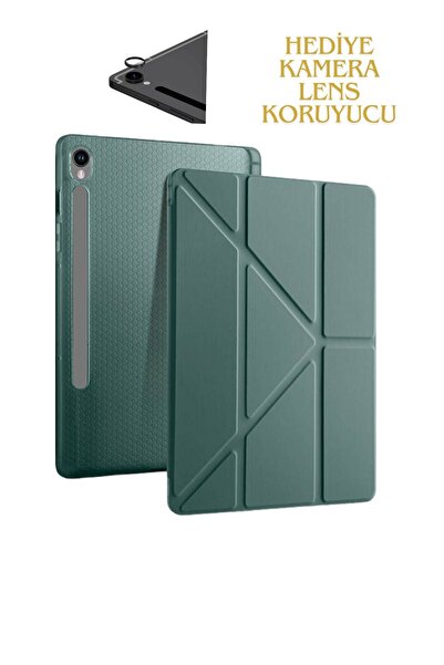 Fogy Samsung Galaxy Tab S9 FE 10,9 SM-510 SM-710 Kılıf Tri Folding Kalem Bölm...