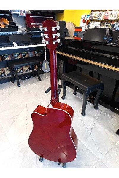 ALMEDA Akustik Gitar : Gitar Askısı Gitar Kaposu Alyan Ahahtarı Pena Seti Kılıf Hediyeli