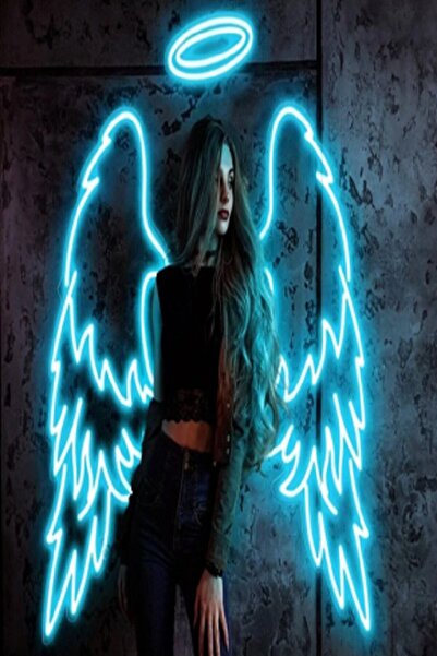 GİZEM SHOP Melek Kanadı Neon Tabela
