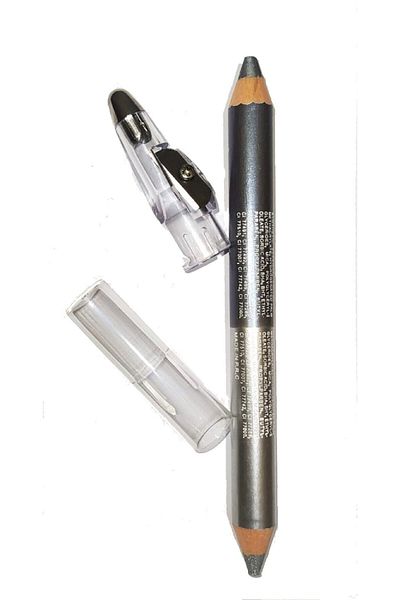 MONİCATİME Jumbo 2 Color Glitter Gray Eye Pencil (with sharpener)