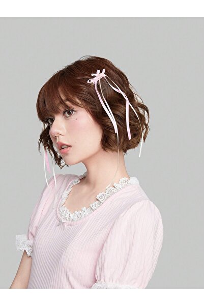 CSR AKSESUAR مشبك فيونكة من الساتان مكون من قطعتين