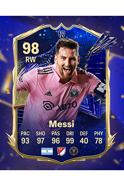 512 STORE Lionel Messi Fifa Fut Card Duvar Poster A3 30x42 Çerçevesiz