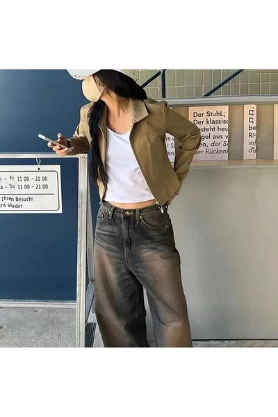 BROOD's Y2k Washed Brown Vintage Jeans