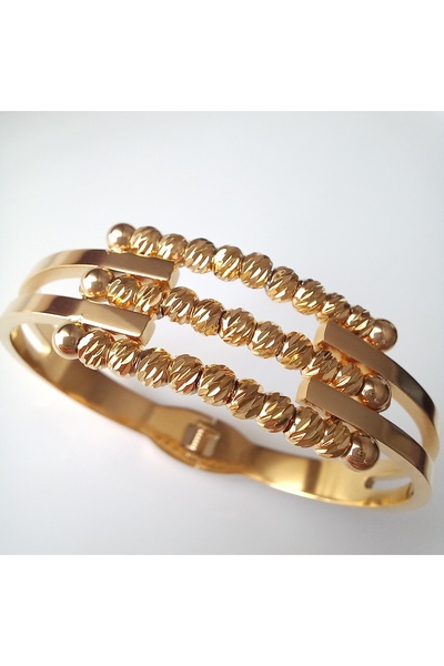 Tişt Accessory سوار دوريكا ذو الأضلاع الذهبية المقاومة للتشويه للنساء، أساور ...