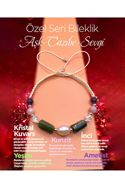 OSMANLI DEĞERLİ TAŞ سوار نسائي بتصميم مخصص سحر-حب-حب لؤلؤ-كريستال كوارتز-يشم-...