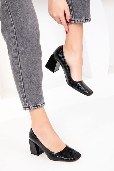 SOHO Black Krako Women's Classic Heeled Shoes 18814