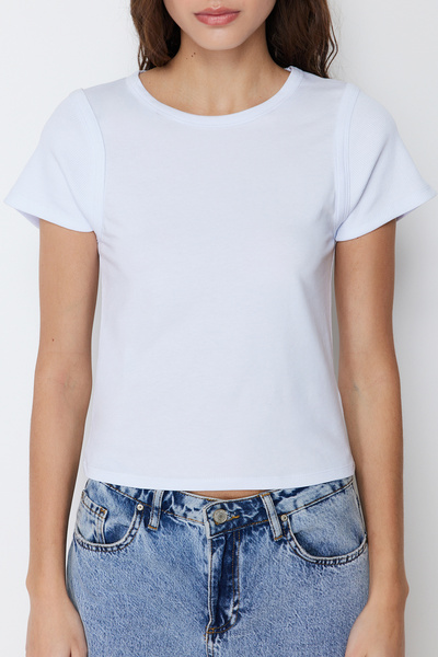 Trendyol Collection Detailní strečová pletená halenka s úzkým rukávem TWOSS24BZ00093