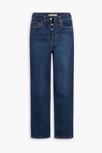 Levi's Грудна клітка пряма щиколотка жіночі джинсові штани зимовий вечір