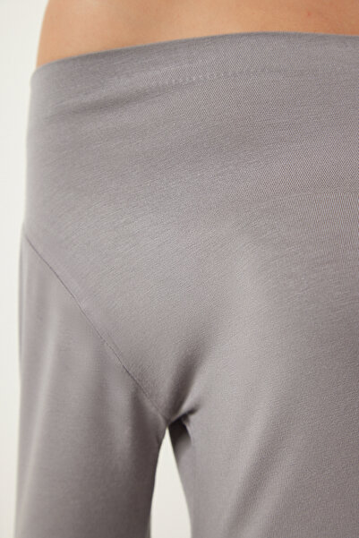 Happiness İstanbul Women's Smoked Boat Neck Knitted Blouse RX00046