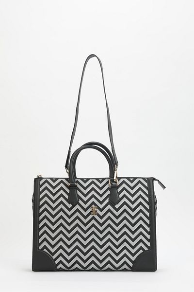 Pierre Cardin Silver Black Women's Laptop & Briefcase 05PO24Y1965