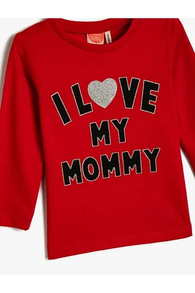 Koton 4wmg10036ak Girl's T-shirt Red
