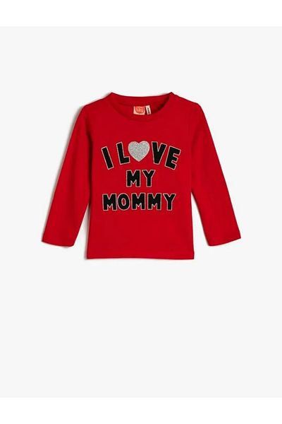 Koton 4wmg10036ak Girl's T-shirt Red