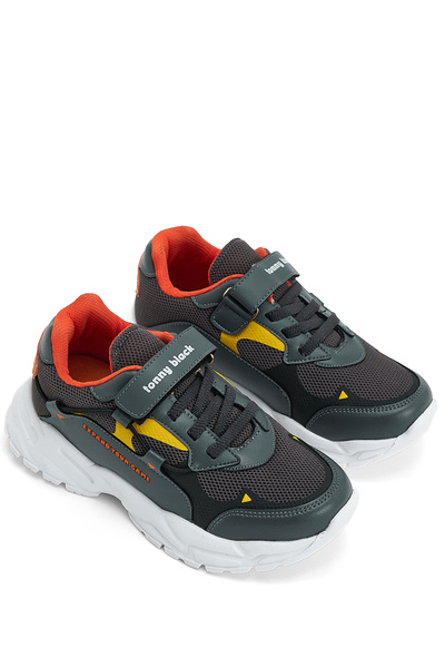 Tonny Black حذاء للأطفال من الجنسين باللون البرتقالي المدخن بنعل فايلون مريح ...