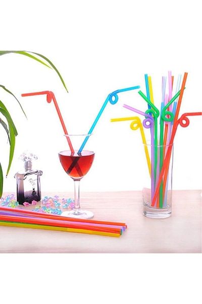 Ambalaj Evi Thin Artistic Straws 50pcs