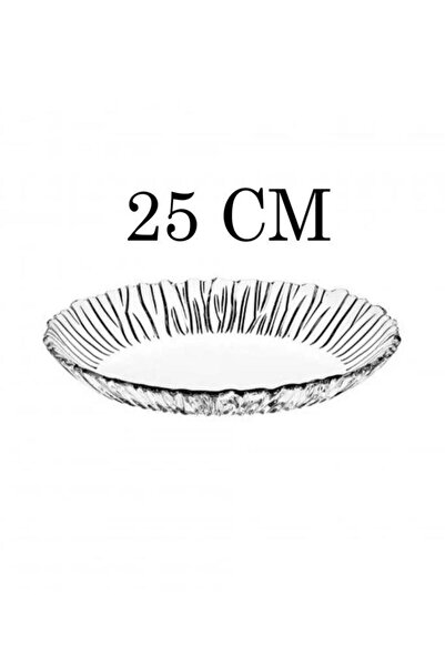 Paşabahçe 10547 Aurora 25cm Oval Cam Kayık Servis Meyve Tabağı