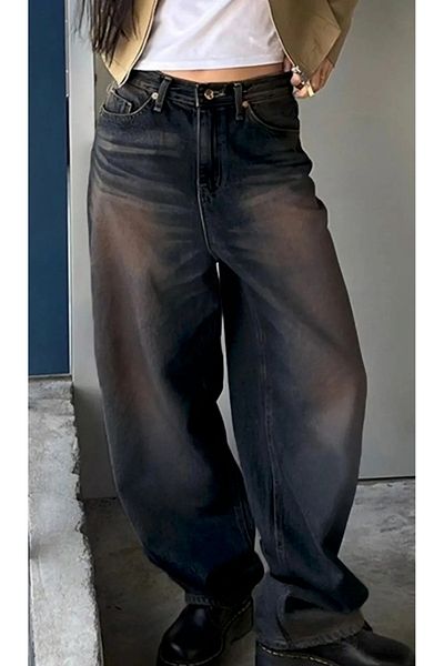 Gofeel Παντελόνι Tech Brown Washed Straight Fit