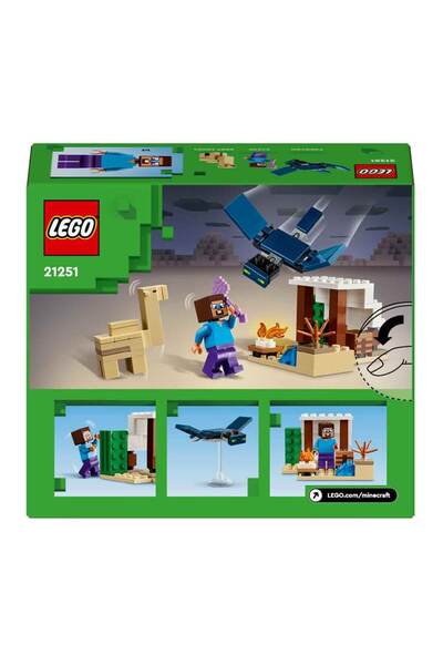 LEGO ® Minecraft® Steve'in Çöl Keşfi 21251 - 6 Yaş ve Üzeri Macera Oyunları Yedi Çocuk için