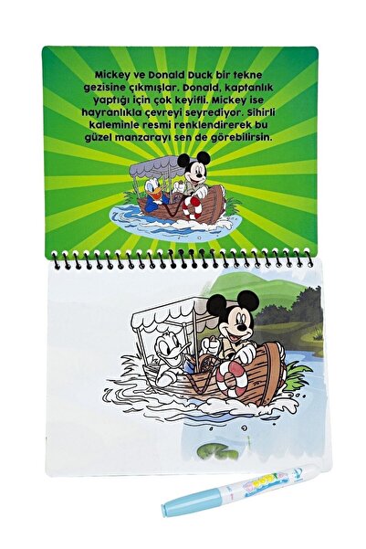 Magic Water Disney Mickey Mouse Lisanslı Sihirli Boyama Kitabı Özel Sulu Kalem Ile Water Painting