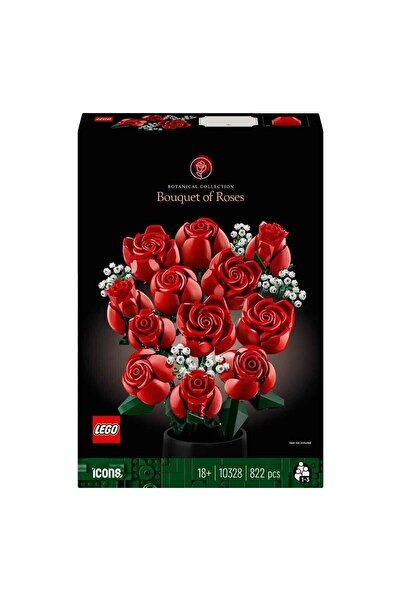 LEGO Icons Bouquet of Roses 10328 - ديكور ومجموعة وخلية قابلة للعرض للبالغين