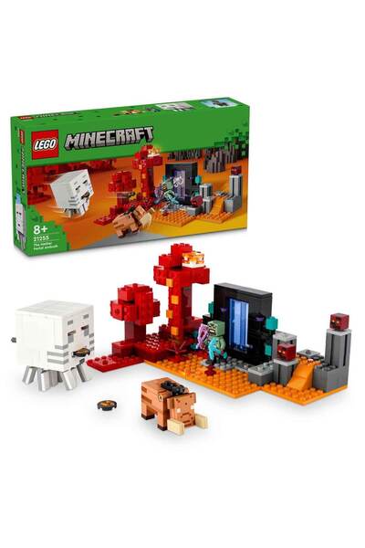 LEGO ® Minecraft® Nether Geçidi Pususu 21255 - 8 Yaş ve Üzeri Macera Oyunları Yedi Çocuk İçi