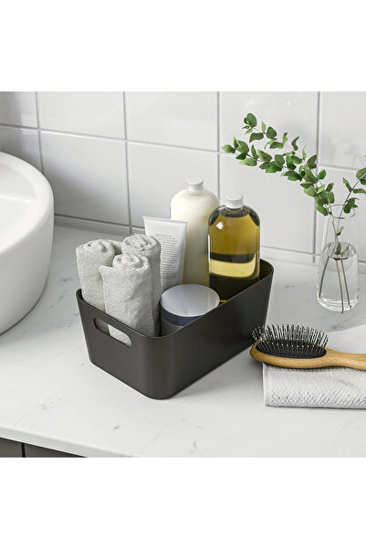 IKEA UPPDATERA Anthracite 24x17 cm Box