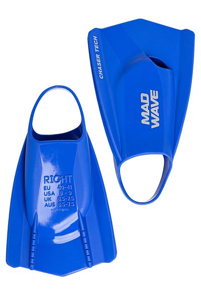 Mad Wave Training Track, Fins Chaser Tech - Blue