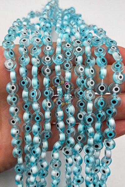 Ebruli Boncuk Χάντρες από γυαλί 8 χιλιοστών για κοσμήματα, αξεσουάρ κατασκευή...