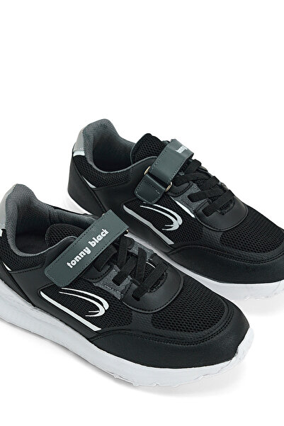 Tonny Black Dětské Unisex Black Smoked Ice Faylon Sole Velcro Dětské boty