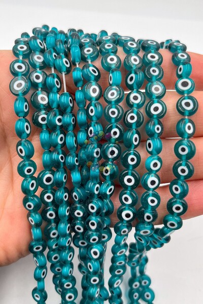 Ebruli Boncuk Χάντρες από γυαλί 8 χιλιοστών για κοσμήματα, αξεσουάρ κατασκευή...