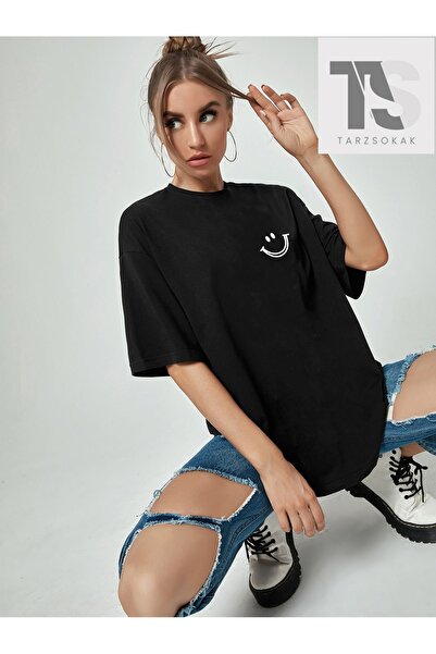 Tarzsokak Majica sa spuštenim ramenima i crtanim grafikama