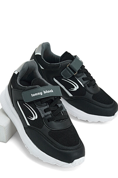 Tonny Black Dětské Unisex Black Smoked Ice Faylon Sole Velcro Dětské boty