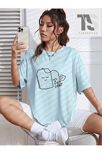 Tarzsokak Tricou supradimensionat cu grafică cu mașină și slogan