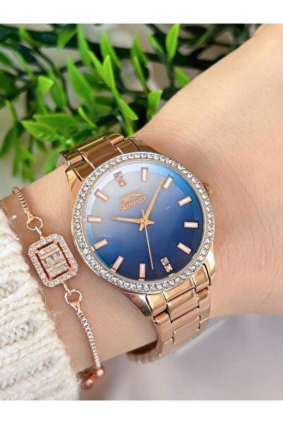 Slazenger Çelik Kordon 30 Mt Suya Dayanıklı Kadın Kol Saati BSL.09.2222.3.04