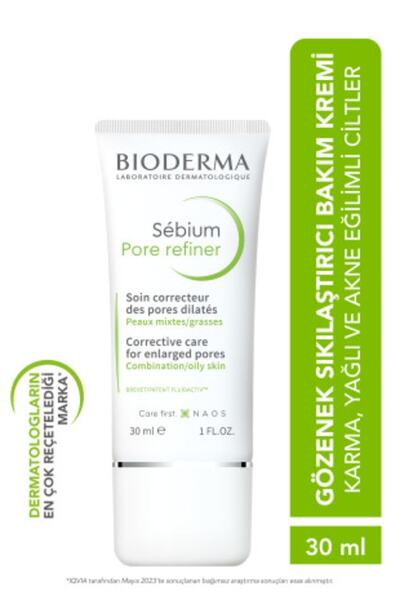 Bioderma Pore Firming Sebium Pore Refiner Cream for Oily and Porous Skin 30 ML Shiine17