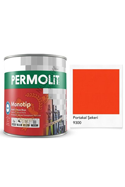 Monotip Astarlı Antipas Boya PORTAKAL TURUNCU 2.5 Lt.
