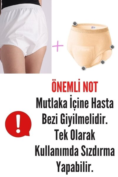 ozclife Yeni Nesil Yıkanabilir Sıvı Su Geçirmez Hasta Emici Mesane Slip Külodu Bezi - Sızdırmaz