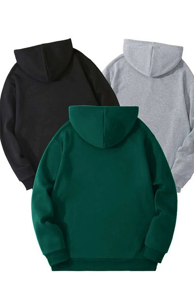 DAXİS Sportwear Company Φούτερ με κουκούλα 3 συσκευασιών UNISEX - DAXİS Sportwear Company
