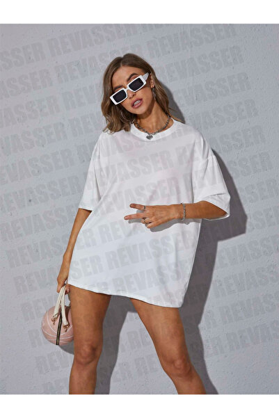 Revasser Unisex Γυναικείο/Ανδρικό ΜΟΝΟΧρωματικό μπλουζάκι από βαμβακερό χτενισμένο μπλουζάκι