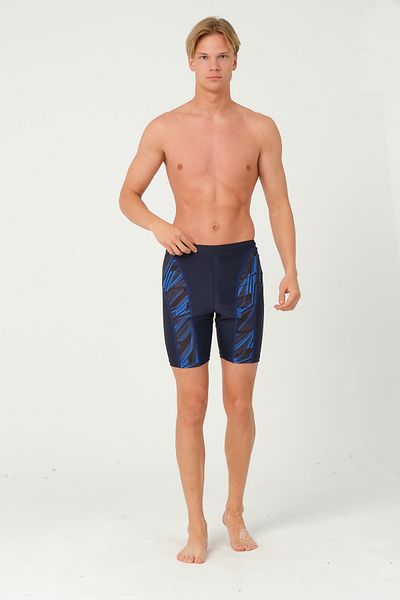 vawensea Men's Long Swim Trunks Navy Blue