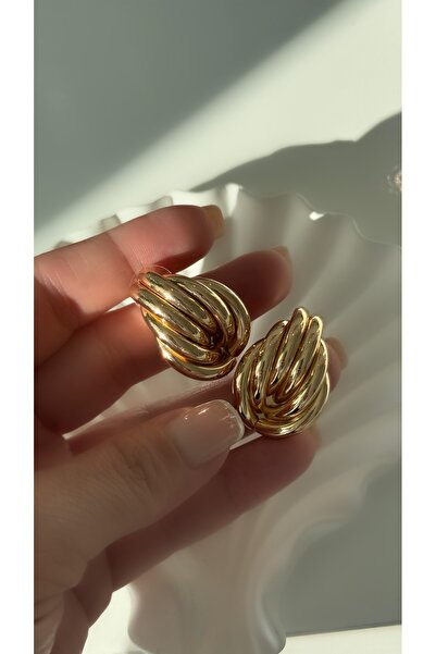 Vi store Gold Bombeli Sarmal Küpe