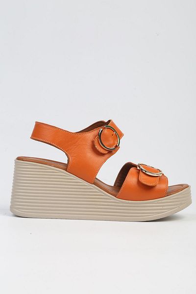 Pierre Cardin ® |   PC-7213- 3807 Πορτοκαλί-Γυναικεία παπούτσια με τακούνι