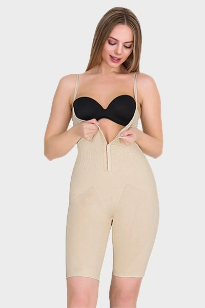 Esbersi Women's Full Length Underbust Graffed Jumpsuit Corset