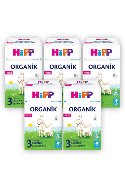 Hipp 3 Organik Keçi Sütü Bazlı Devam Sütü 400 gr X 5 Adet