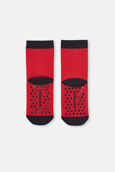 Dagi Red Children's Snoopy Cozy Towel Socks